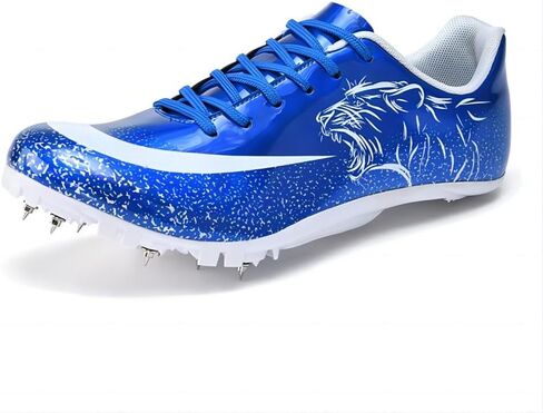 أحذية Track Spikes الرياضية للرجال من Sprint أحذية رياضية للتدريب على القفز والسباقات، أحذية رياضية احترافية للمسافات والجري للمسارات والميدان للشباب وخفيفة الوزن قابلة للتنفس in Kuwait