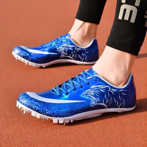 أحذية Track Spikes الرياضية للرجال من Sprint أحذية رياضية للتدريب على القفز والسباقات، أحذية رياضية احترافية للمسافات والجري للمسارات والميدان للشباب وخفيفة الوزن قابلة للتنفس in Kuwait