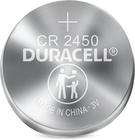Duracell 2450 3V Lithium Battery, 6 Count Pack, Lithium Coin Battery for Medical and Fitness Devices, Watches, and More, CR Lithium 3 Volt Cell in Saudi Arabia