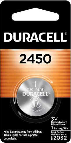 Duracell 2450 3V Lithium Battery, 6 Count Pack, Lithium Coin Battery for Medical and Fitness Devices, Watches, and More, CR Lithium 3 Volt Cell in Saudi Arabia