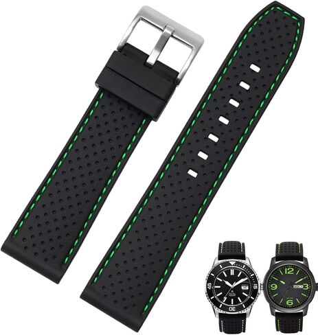 Soft Silicone Breathable Watch Bands for Men&Women,Adjustable Quick Release Rubber Waterproof Watch Straps-Compatible with Regular & Smart Watch Bands in Saudi Arabia