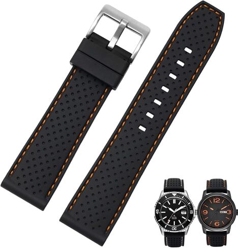 Soft Silicone Breathable Watch Bands for Men&Women,Adjustable Quick Release Rubber Waterproof Watch Straps-Compatible with Regular & Smart Watch Bands in Saudi Arabia