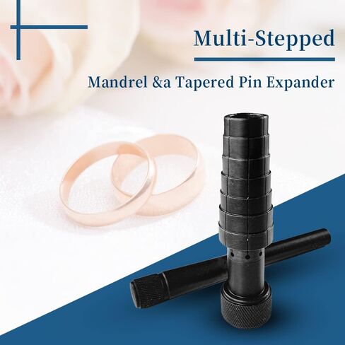 حلقة نقالة المكبر المتوسع مغزل الزفاف الفرقة الحجم مجوهرات خاتم التحجيم أداة in Kuwait