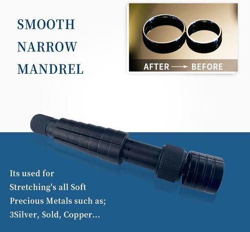 حلقة نقالة المكبر المتوسع مغزل الزفاف الفرقة الحجم مجوهرات خاتم التحجيم أداة in Kuwait