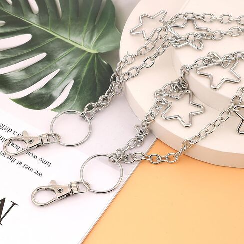 Hip Hop Pants Chain Jean Chain Star Punk Layered Keychains Silver Pocket Chain Cute Wallet Chain for Men and Women in Saudi Arabia