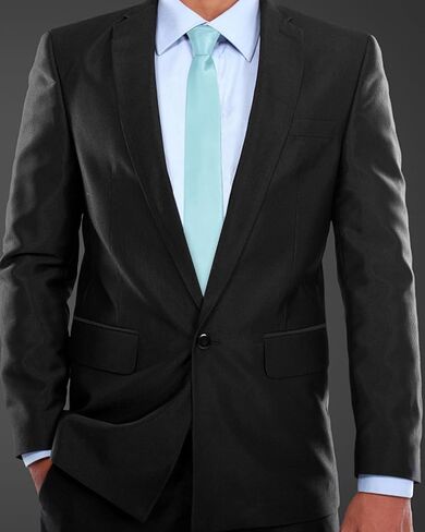 Black Ties For Men Solid Color Tie Formal Neckties 3.15" Ncektie for Men in Saudi Arabia