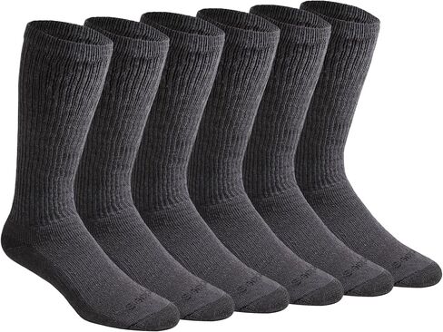 Dickies Men's Dri-Tech Moisture Control Boot-Length Socks, 6 & 12 Pairs, Sizes L-XL in Saudi Arabia