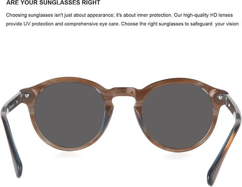 Round sunglasses Polarized Sunglasses for Women and Men,with 100% UV protection and HD lense 1727S in Saudi Arabia