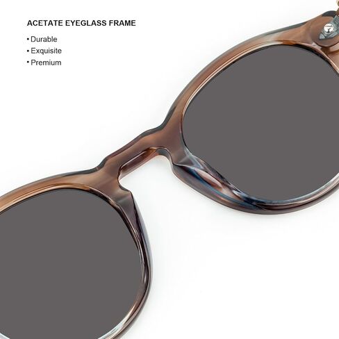 Round sunglasses Polarized Sunglasses for Women and Men,with 100% UV protection and HD lense 1727S in Saudi Arabia