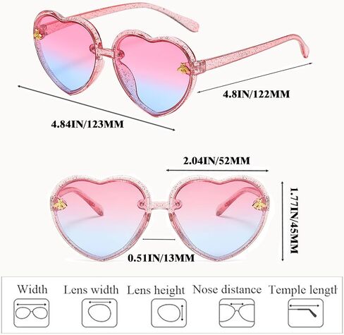 Kids Heart Shaped Sunglasses Cute Bee Sunglasses for Toddler Girls Boys Age 1-10 Eyewear Outdoor Beach in Saudi Arabia