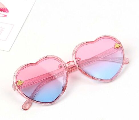Kids Heart Shaped Sunglasses Cute Bee Sunglasses for Toddler Girls Boys Age 1-10 Eyewear Outdoor Beach in Saudi Arabia