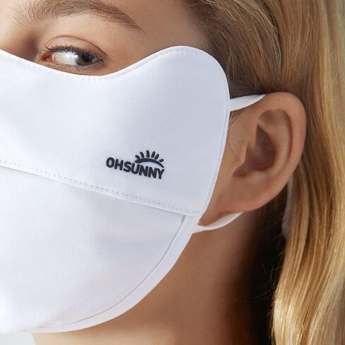 2 Pack Breathable UV Face Covering UPF 50+ Women Eye Sun Protection Mask Sunscreen Sports Face Cover SLN3M072 in Kuwait