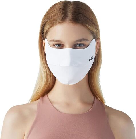 2 Pack Breathable UV Face Covering UPF 50+ Women Eye Sun Protection Mask Sunscreen Sports Face Cover SLN3M072 in Kuwait