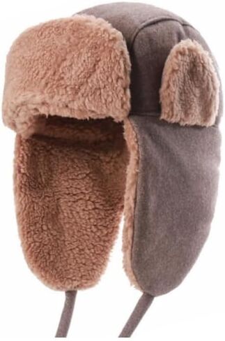 للجنسين قبعة الصياد Ushanka الروسية قبعة المرأة رشاقته شيربا الصوف قبعة تروبر الأذن اللوحات الطيار قبعة للمشي التزلج in Saudi Arabia