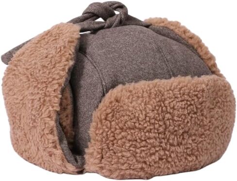 للجنسين قبعة الصياد Ushanka الروسية قبعة المرأة رشاقته شيربا الصوف قبعة تروبر الأذن اللوحات الطيار قبعة للمشي التزلج in Saudi Arabia