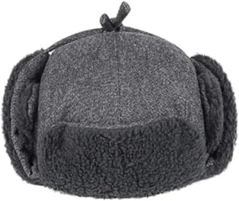 للجنسين قبعة الصياد Ushanka الروسية قبعة المرأة رشاقته شيربا الصوف قبعة تروبر الأذن اللوحات الطيار قبعة للمشي التزلج in Saudi Arabia