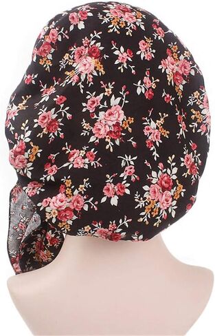 Ever Fairy Vintage شريط مرن واسع النطاق متعدد الوظائف لتساقط الشعر مطبوع عليه غطاء رأس للنساء وشاح رأس عمامة للنوم الليلي (عبوة من 3 ألوان أ) in Kuwait