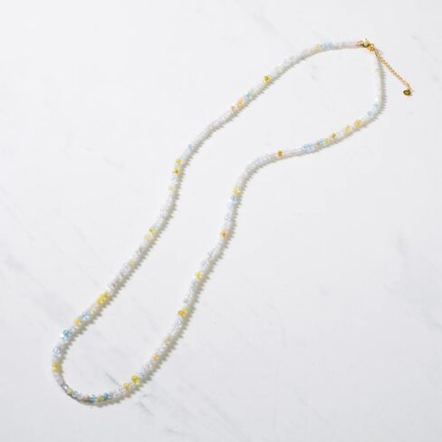 KALIFANO Faceted Gemstone 31" Necklace/Multi Wrap Bracelet with 3mm Natural Beads - AAA+ Genuine Handcrafted Versatile Crystal Jewelry in Saudi Arabia