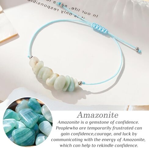 Healing Bracelets for Women, Protection Healing Prayers Crystal Chip Bead Bracelet, Health Wealth Energy Jewelry Christmas Gifts in Saudi Arabia