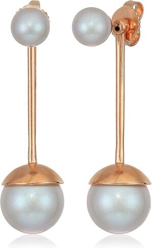 سترة أذن Sea Sultry Pearl للنساء من Alex and Ani، ذهب وردي عيار 14 قيراط، مقاس واحد in Kuwait