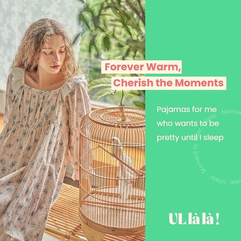 بيجامة ULLALA للنساء عتيقة بأكمام ثلاثة أرباع 40 قطعة قطن سوفني قطعة واحدة ملابس نوم ناعمة وردية اللون قطعة واحدة مقاس واحد in Kuwait