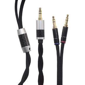 Diginex PR-T الترقية المتوافقة استبدال كبل الصوت لسماعات الرأس ، 4.9 قدم (1.5M) 3.5 مم TRS الذكور إلى موصل مزدوج 3.5 مم 7N من سلك ، مصنوع يدويًا من قبل المحترفين ، القنوات الأزرق والأحمر in Kuwait