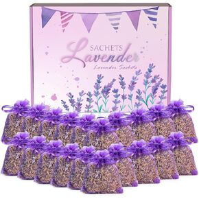 الأكياس، الأكياس المعطرة، الأكياس المعطرة باللافندر، أكياس الأكياس المعطرة من اللافندر، مجموعة هدايا أكياس العطر المنزلي، كيس اللافندر، أكياس براعم اللافندر الفرنسية المجففة للأدراج والخزائن (8 عبوات) in Kuwait