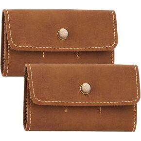 HOMSFOU 2PCS Retro PU CARD CART مع فتحات مربع تخزين بطاقات الذاكرة خفيفة الوزن للحفاظ على آمنة وسهولة تحمل استخدام الكمبيوتر والألعاب in Kuwait