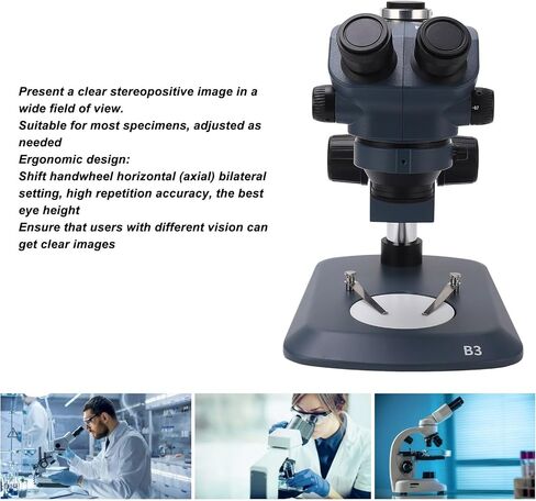7x إلى 50x مجهر استريو ثلاثي الأستريو ، درجة مخبرية صافية صور مجسمة واضحة الحقل WF10X22MM EYEPIECE in Saudi Arabia