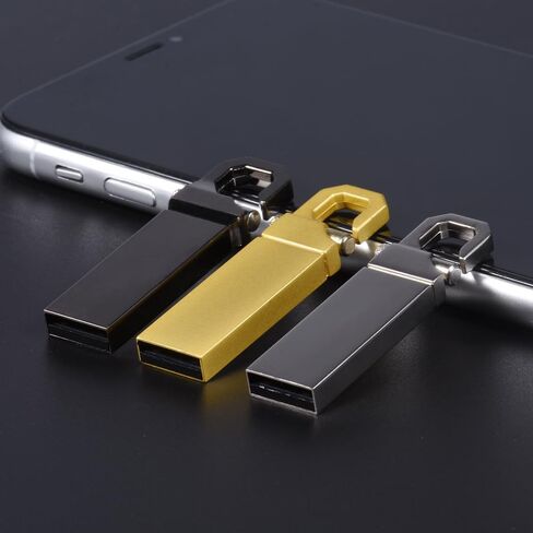 4GB 50Pcs Custom Personalized USB 2.0 Flash Drive Bulk, Customized Metal Thumb Drives, Printing/Engraving Your Logo & Text on Double-Sided Memory Sticks for Office/School/Company/Photography in Saudi Arabia