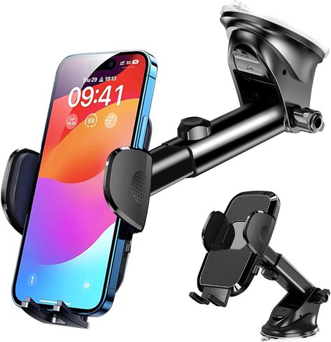 [حاملي هواتف البناء العسكرية لسيارتك ، 2025 جديدة للهاتف COR Cell Smartphone Mount Windshield Cup Cup Cup Cust Cradle for iPhone Samsung Android in Kuwait