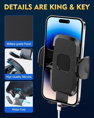 [حاملي هواتف البناء العسكرية لسيارتك ، 2025 جديدة للهاتف COR Cell Smartphone Mount Windshield Cup Cup Cup Cust Cradle for iPhone Samsung Android in Kuwait