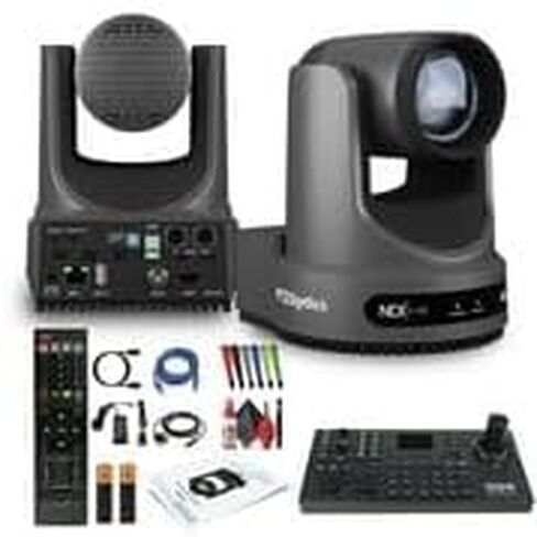 Ptzoptics تحرك 4K SDI/HDMI/USB/IP PTZ مع تكبير البصرية 30x (رمادي) (PT30X-4K-GY-G3) وحدة تحكم أعمدة الكاميرا + طقم تنظيف العدسات + كابل HDMI + كابل إيثرنت + روابط سلكية ملونة in Saudi Arabia