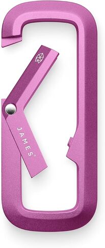 جيمس ° Madison Machined Aluminium Carabiner مع تصميم مقصورة مزدوج لقفل مفاتيحك بشكل آمن ، بناء جسم واحد خفيف الوزن من أجل كل يوم in Saudi Arabia