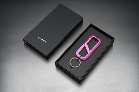 جيمس ° Madison Machined Aluminium Carabiner مع تصميم مقصورة مزدوج لقفل مفاتيحك بشكل آمن ، بناء جسم واحد خفيف الوزن من أجل كل يوم in Saudi Arabia