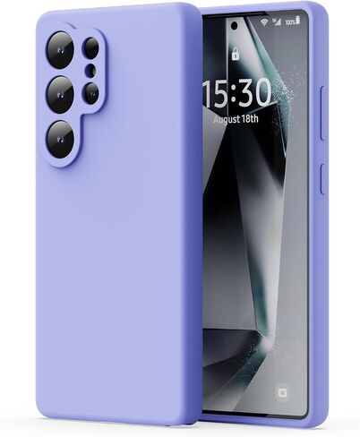 Zuslab Silicone Case متوافق مع Samsung Galaxy S25 Ultra 6.9 بوصة ، غلاف هلام المطاط TPU يدعم الشحن اللاسلكي ، مضاد للصدمات مضاد للصدمات. in Kuwait