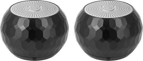 u مكبرات الصوت Mini Bluetooth Computer Packer 2 عبوة مع مكبر صوت مطابقة ، مكبرات الصوت المدمجة في MIC & Selfie عن بعد ، لمساحة العمل ، سطح المكتب ، الكمبيوتر المحمول ، الجوال ، الكمبيوتر اللوحي ، الكمبيوتر-Hematite المرآة in Kuwait