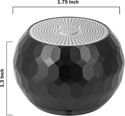 u مكبرات الصوت Mini Bluetooth Computer Packer 2 عبوة مع مكبر صوت مطابقة ، مكبرات الصوت المدمجة في MIC & Selfie عن بعد ، لمساحة العمل ، سطح المكتب ، الكمبيوتر المحمول ، الجوال ، الكمبيوتر اللوحي ، الكمبيوتر-Hematite المرآة in Kuwait