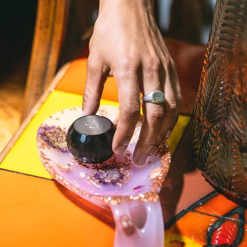 u مكبرات الصوت Mini Bluetooth Computer Packer 2 عبوة مع مكبر صوت مطابقة ، مكبرات الصوت المدمجة في MIC & Selfie عن بعد ، لمساحة العمل ، سطح المكتب ، الكمبيوتر المحمول ، الجوال ، الكمبيوتر اللوحي ، الكمبيوتر-Hematite المرآة in Kuwait