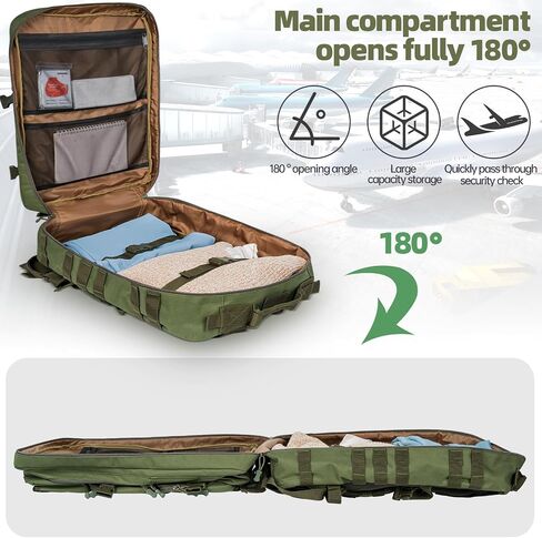 ANILD Tactical Backpack, 50L Army 4 Days Assault Pack Bag, Military Molle Backpack, Heavy Duty Rucksack Water Resistant in Saudi Arabia
