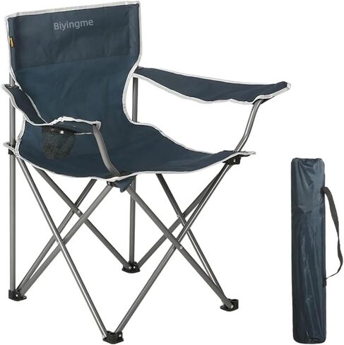 Heavy-Duty Camping Chair – Supports 400 lbs, Cup Holder & Side Pocket, Water-Resistant Portable Outdoor Seat in Saudi Arabia