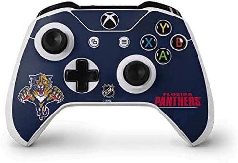 Skinit Decal Gaming Skin Compatible with Xbox One S Controller - Officially Licensed NHL Florida Panthers Distressed Design in Saudi Arabia