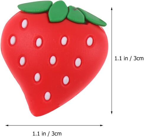 Homoyoyo 3Pcs USB Charger Protector Strawberry Data Cable Protection Case Phone Charger Protector for Cord Charge and Data Cute Red Fruit Design 3x3x1CM Cable Saver Protection Prevents Fraying Damage in Saudi Arabia