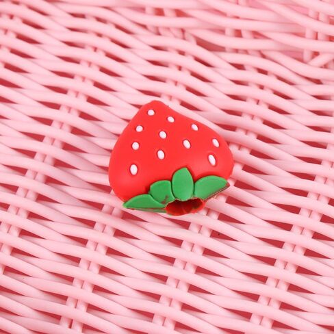 Homoyoyo 3Pcs USB Charger Protector Strawberry Data Cable Protection Case Phone Charger Protector for Cord Charge and Data Cute Red Fruit Design 3x3x1CM Cable Saver Protection Prevents Fraying Damage in Saudi Arabia