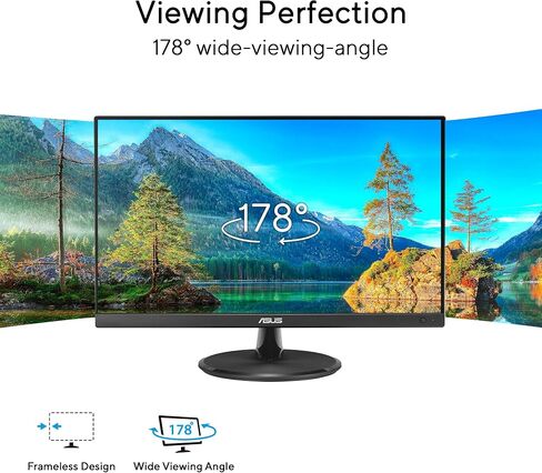 ASUS 22" Eye Care Monitor (VP229QF) – 100Hz, IPS, Full HD, 99% sRGB, Frameless, Adaptive-Sync, DisplayPort, HDMI, Low Blue Light, Flicker Free, Wall Mountable, 3 yr Warranty in Saudi Arabia