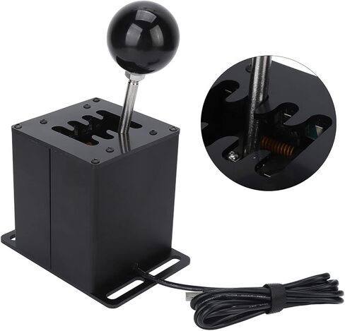 ZJchao Sim Racing Shifter, 7+R H Gear Lever USB Simulator for ATS ETS Dust WRC Games in Saudi Arabia