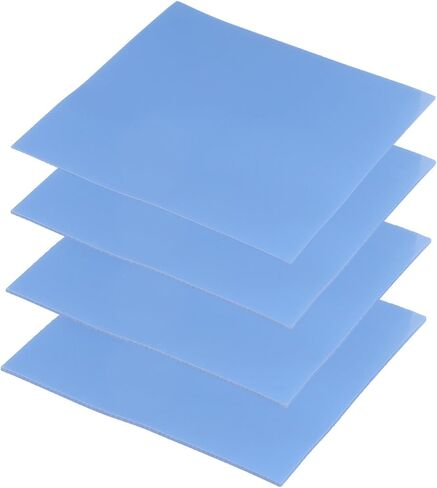 PATIKIL Thermal Pads 100x100mm，0.5mm+1mm+1.5mm+2mm, 4 Pack Silicone Cooling Thermal Pad for CPU GPU IC PCIe M.2 2280 SSD NVMe Heatsink, Blue in Saudi Arabia