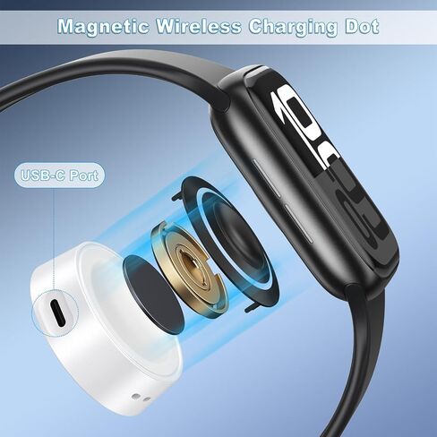محول شاحن Magnetic USB-C لـ Apple Watch ، تم ترقية محطة Dock Cradle Cradle Cradle Portable لسلسلة Iwatch Series 10 9 8 7 6 Ultra2 SE 38/40/41/42/44/45/46/49mm (أبيض) in Kuwait