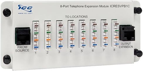 ICC Telephone Expansion Module, RJ-31X, 8 Ports, Push-Pin Mount in Saudi Arabia