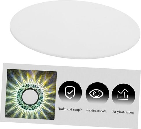 VICASKY 6Pcs Acrylic Ceiling Light Diffuser Covers for LED Downlight Sturdy Lamp Shade Diffuser with Even Light Distribution Easy Installation for Home and Office Use in Saudi Arabia